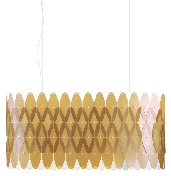 Lampadario Moderno Amanda Polilux ® New Gold E Metallo Cromo 6 Luci E27