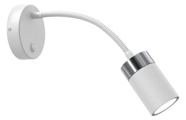 Lampada flessibile JOKER 1xGU10/8W/230V bianco/cromo opaco