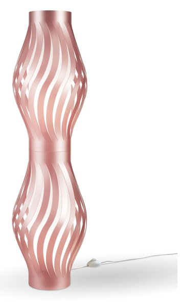Piantana Moderna Helios Polilux ® Pink Metal 2 Luci E27 H123Cm