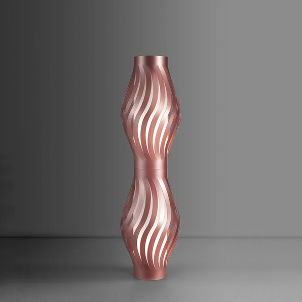 Piantana Moderna Helios Polilux ® Pink Metal 2 Luci E27 H123Cm
