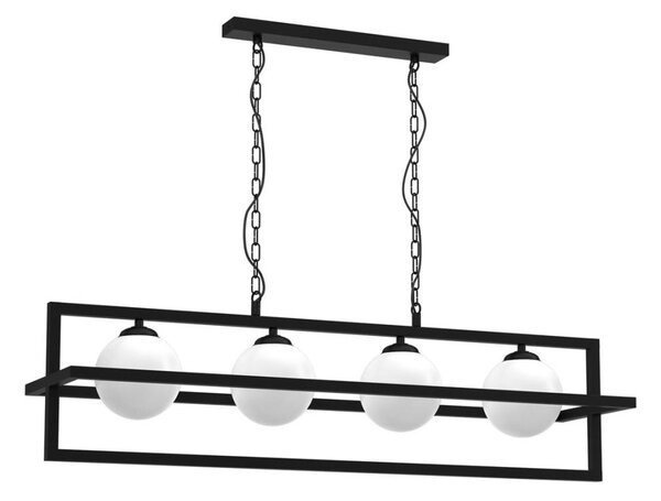 Lampadario a catena DIEGO 4xE14/40W/230V nero