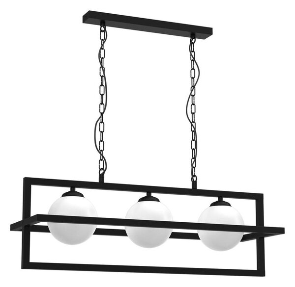Lampadario a catena DIEGO 3xE14/40W/230V nero
