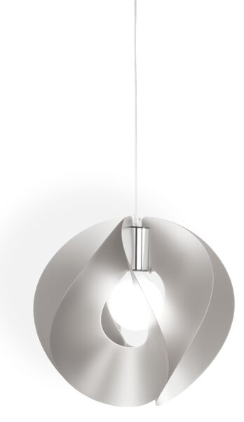 Sospensione Moderna Atom Polilux ® Argento E Metallo Cromo 1 Luce E27