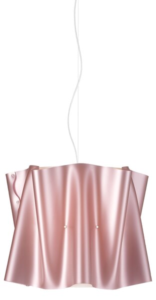 Sospensione Moderna Folio Polilux ® Pink Metal E Metallo Cromo 1 Luce E27 D40Cm