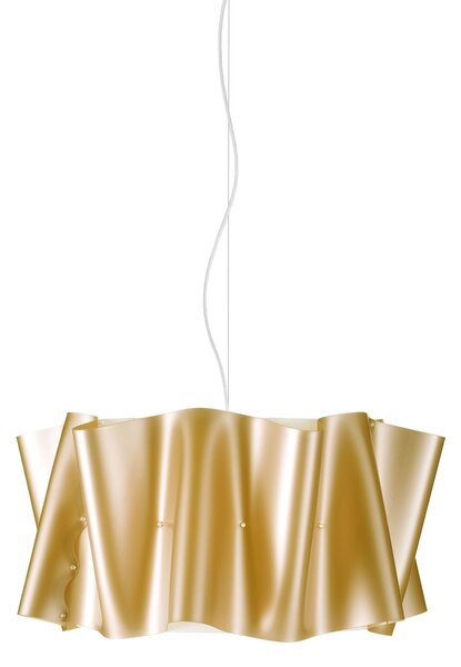 Sospensione Moderna Folio Polilux ® New Gold E Metallo Cromo 1 Luce E27 D50Cm