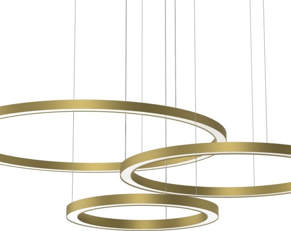 Lampadario LED a sospensione con filo GALAXIA LED/85W/230V oro