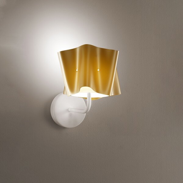 Applique Moderna Folio Polilux ® New Gold E Metallo 1 Luce E27