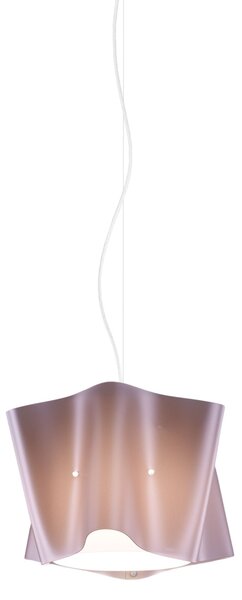 Sospensione Moderna Folio Polilux ® Pink Metal E Metallo Cromo 1 Luce E27
