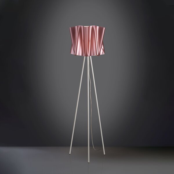Piantana Moderna 3 Piedi Folio Polilux ® Pink Metal E Metallo 1 Luce E27