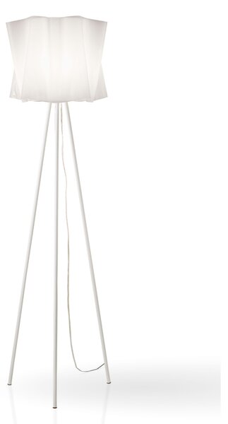 Piantana Moderna 3 Piedi Folio Polilux ® Bianco E Metallo 1 Luce E27
