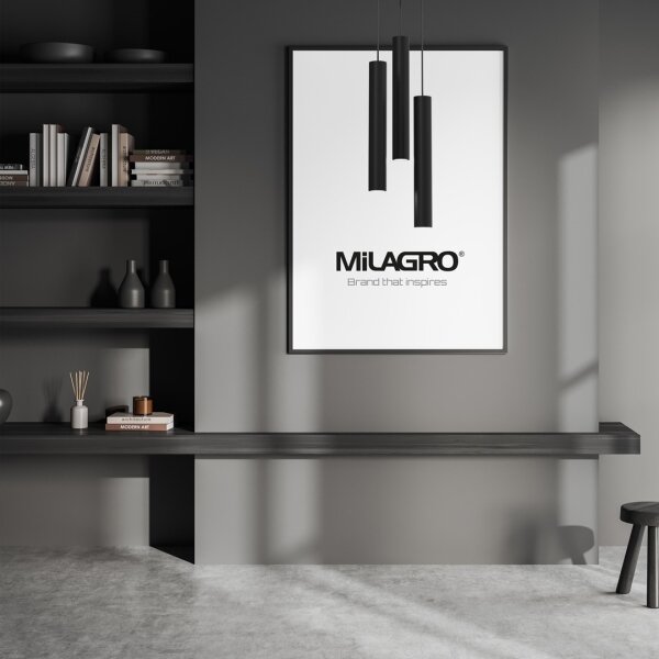 Lampadario a sospensione con filo HUDSON 3xGU10/8W/230V nero