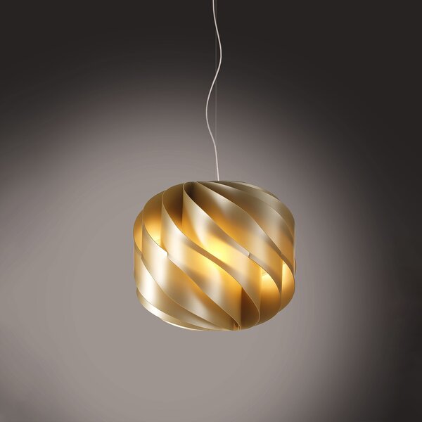 Sospensione Moderna Globe Polilux ® New Gold E Metallo Cromo 1 Luce E27