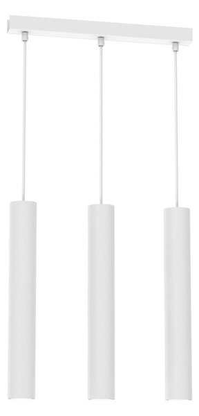 Lampadario a sospensione con filo HUDSON 3xGU10/8W/230V bianco