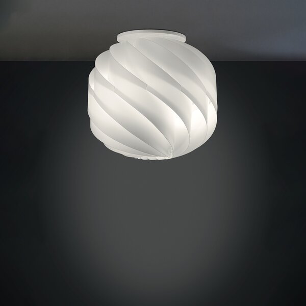 Plafoniera Moderna Globe Polilux ® Bianco 1 Luce E27