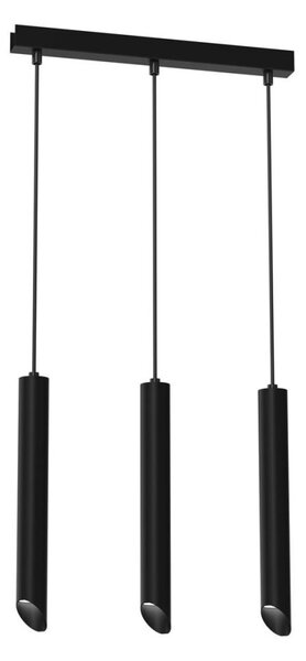 Lampadario a sospensione con filo CORTE 3xGU10/8W/230V nero