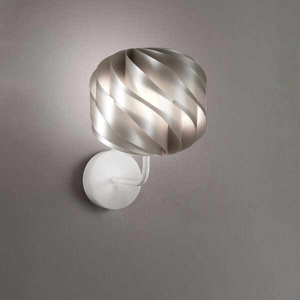Applique Moderna Globe Polilux ® Argento E Metallo 1 Luce E27