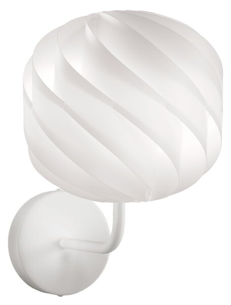 Applique Moderna Globe Polilux ® Bianco E Metallo 1 Luce E27