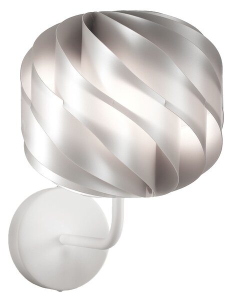 Applique Moderna Globe Polilux ® Argento E Metallo 1 Luce E27