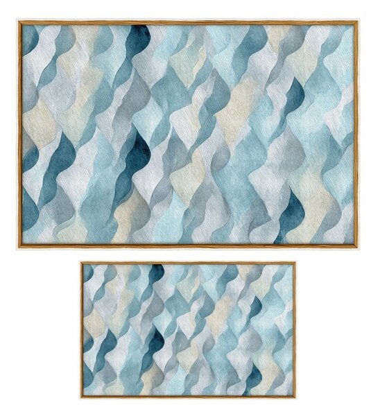 Set di tappetini per il bagno blu 2 pz 60x100 cm – Foutastic