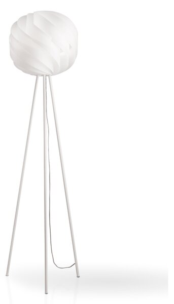 Piantana Moderna 3 Piedi Globe Polilux ® Bianco E Metallo 1 Luce E27