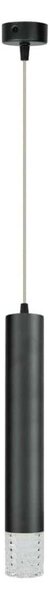 Lampadario a sospensione con filo TUBI 1xGU10/8W/230V nero