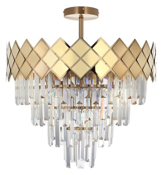 Lampadario su palo CARISMA 9xE14/40W/230V oro