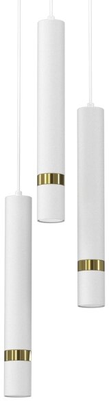 Lampadario a sospensione con filo JOKER 3xGU10/8W/230V bianco/oro