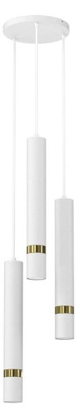 Lampadario a sospensione con filo JOKER 3xGU10/8W/230V bianco/oro