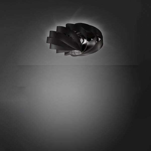 Plafoniera Moderna Flat Polilux ® Nero 1 Luce E27