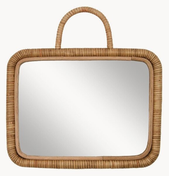 Specchio da parete in rattan Baki