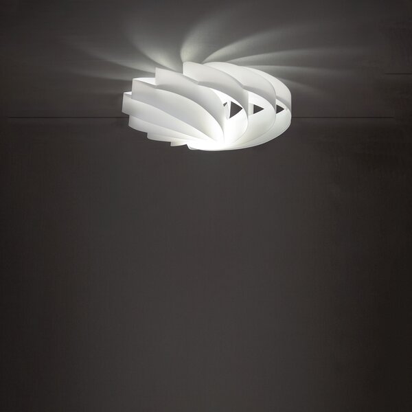 Plafoniera Moderna Flat Polilux ® Bianco 5 Luci E27