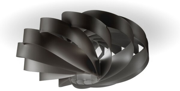 Plafoniera Moderna Flat Polilux ® Nero 1 Luce E27