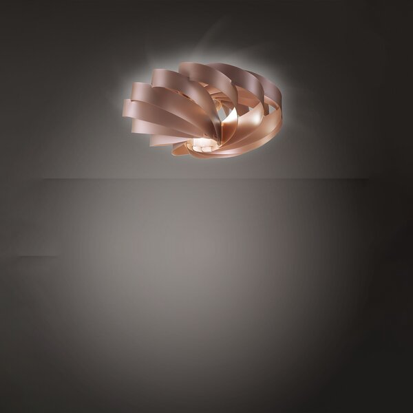 Plafoniera Moderna Flat Polilux ® Rame 1 Luce E27 D50Cm