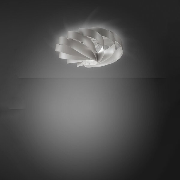 Plafoniera Moderna Flat Polilux ® Argento 1 Luce E27