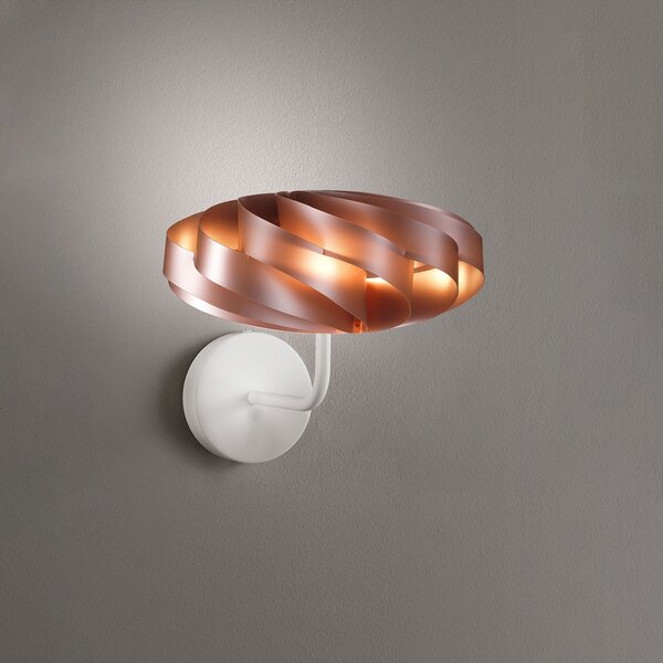 Applique Moderna Flat Polilux ® Rame E Metallo 1 Luce E14