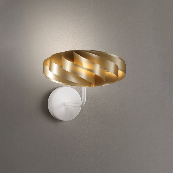 Applique Moderna Flat Polilux ® New Gold E Metallo 1 Luce E14