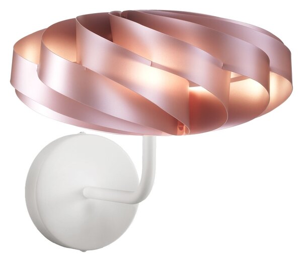 Applique Moderna Flat Polilux ® Pink Metal E Metallo 1 Luce E14