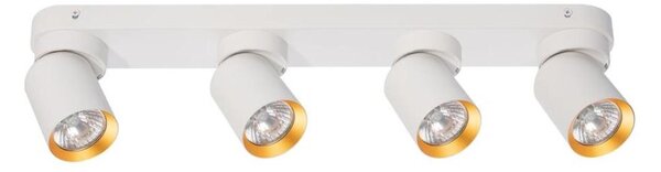 Faretto ANDY 4xGU10/8W/230V bianco/oro
