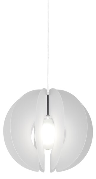 Sospensione Moderna Space Collection Polilux ® Satinato Metallo Cromo 1 Luce E27