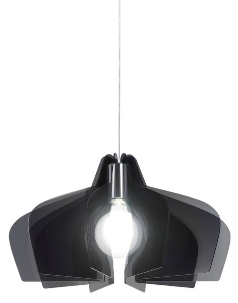Sospensione Moderna Space Collection Polilux ® Fumè 1 Luce E27 D50Cm