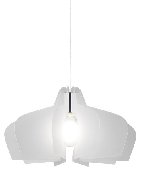 Sospensione Moderna Space Collection Polilux ® Satinato E Metallo Cromo E27