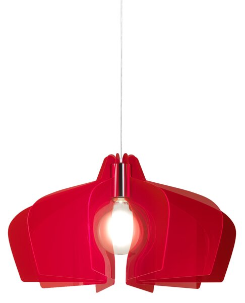 Sospensione Moderna Space Collection Polilux ® Rosso Fluorescente E27 D58Cm