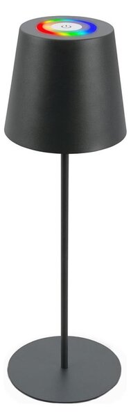 Briloner 7507015 - Lampada da scrivania ricaricabile LED RGBW dimmerabile, 2,5W/5V, IP44, antracite