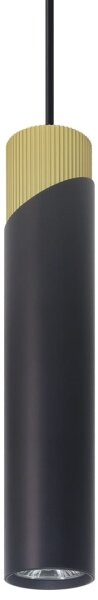 Lampadario a sospensione con filo NEO 1xGU10/8W/230V nero/oro
