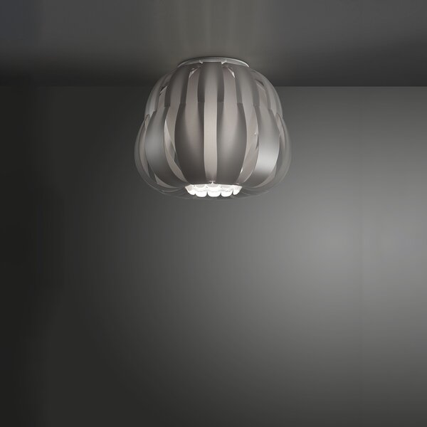Plafoniera Moderna Queen Polilux ® Argento 1 Luce E14