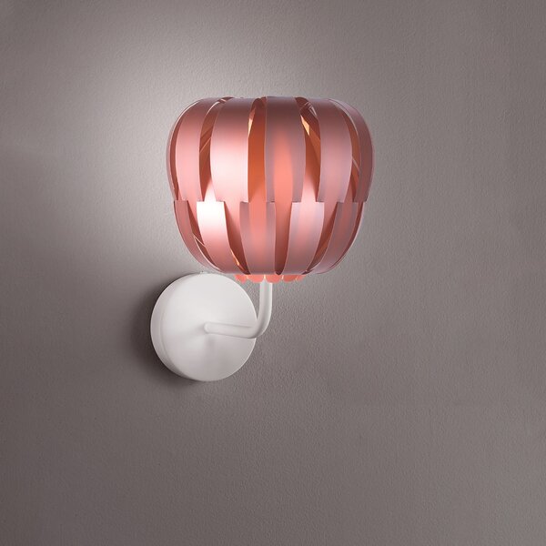 Applique Moderna Queen Polilux ® Pink Metal E Metallo 1 Luce E27