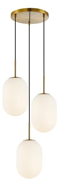 Lampadario a sospensione con filo ALIAS 3xE14/40W/230V oro