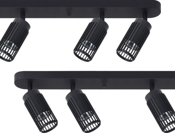 Faretto VERTICAL 6xGU10/8W/230V nero