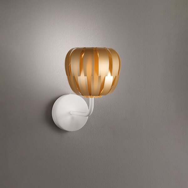 Applique Moderna Queen Polilux ® New Gold E Metallo 1 Luce E14