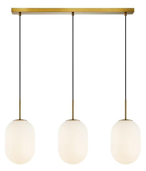 Lampadario a sospensione con filo ALIAS 3xE14/40W/230V oro